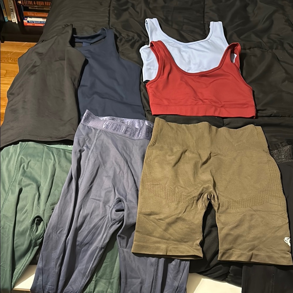 Assorted Activewear Tops and Bottoms